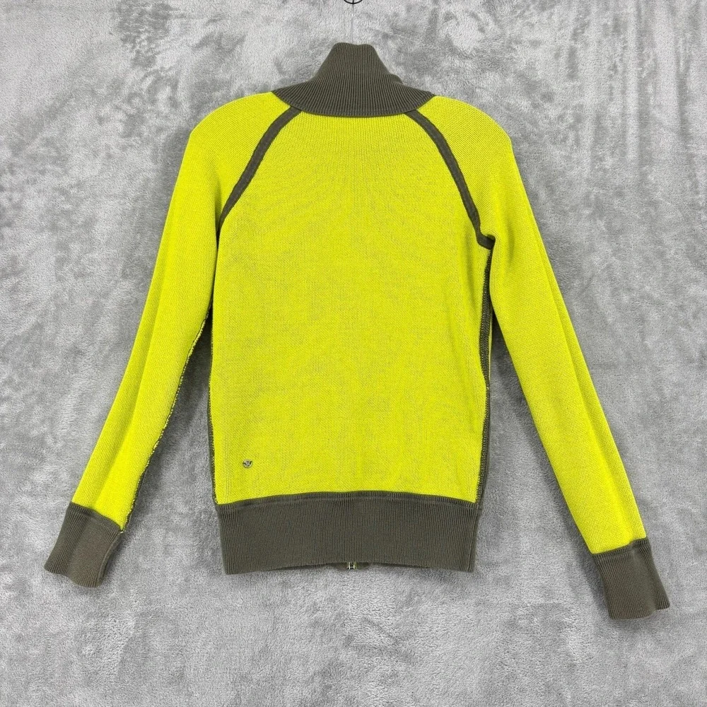 Lululemon Sweater Womens Size S Post Savasana Fatigue Green Antidote Reversible